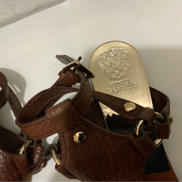 Vince Camuto Gladiator Sandles Size 7.5 shoes sandals animal print - Picture 11 of 12